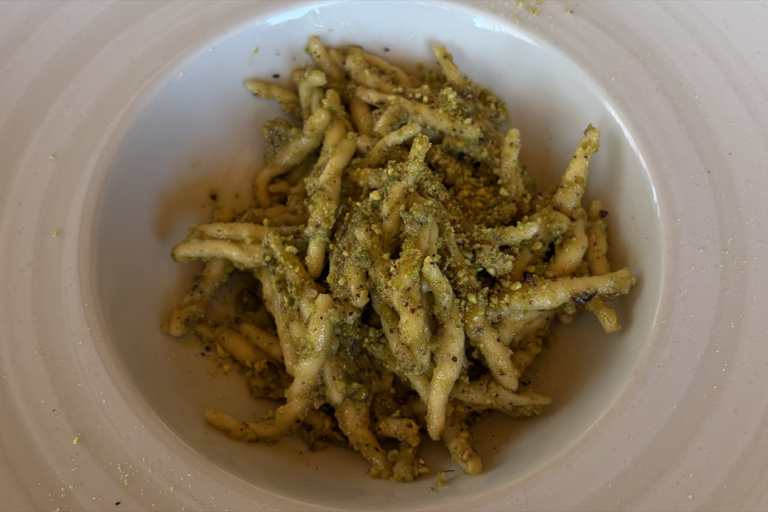 trofie al pistacchio